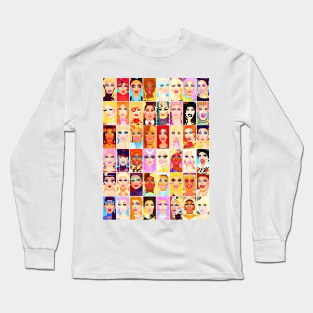 DRAG QUEEN ROYALTY Long Sleeve T-Shirt by ryanvincentart